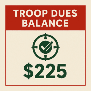 Troop Dues Balance - $225 (Continue Payment Plan)