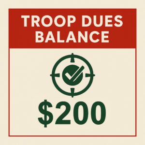 Troop Dues Balance - $200 (Continue Payment Plan)